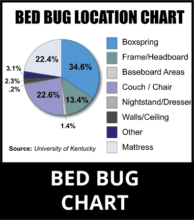 Bed Bug Location Chart